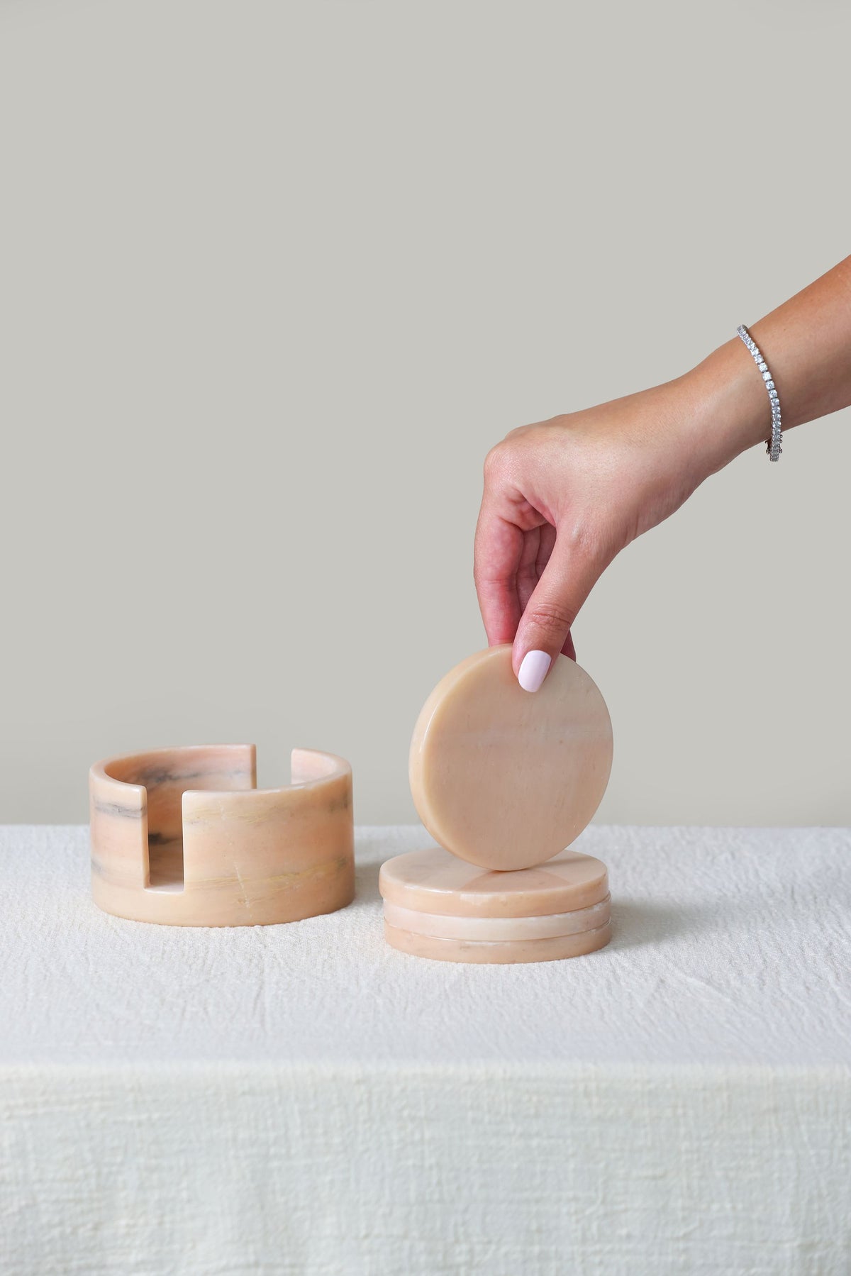 Orbe Coasters - Rosa Aurora