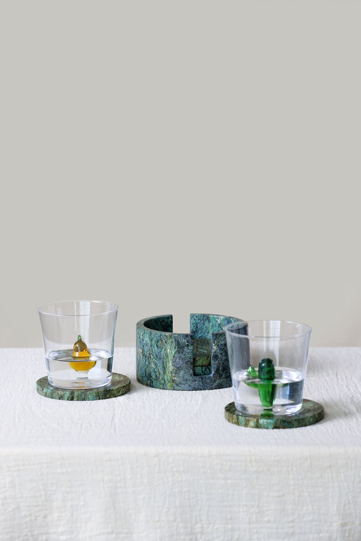 Orbe Coasters - Green Forest
