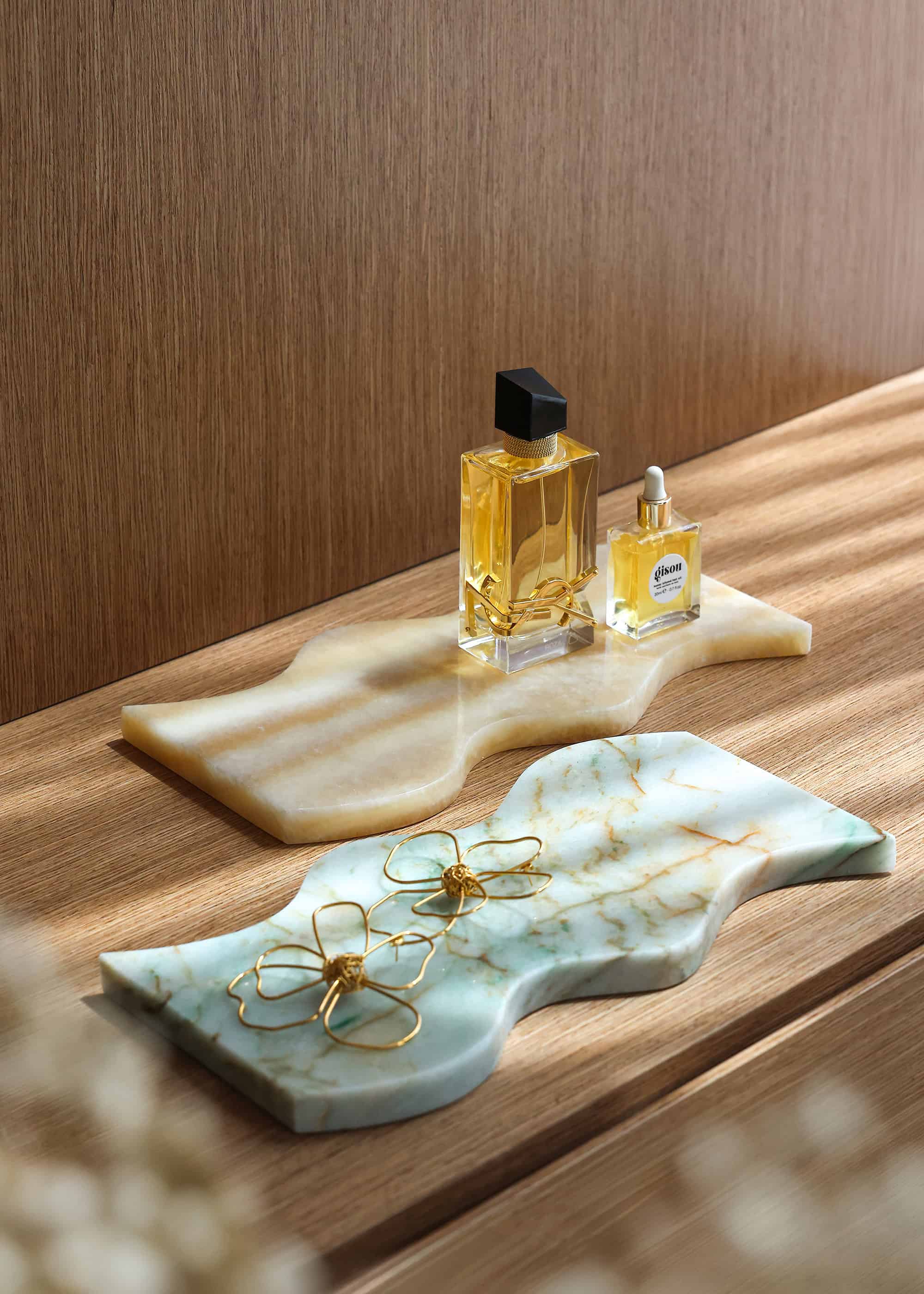 Wave Tray - Parrot Green & Onyx