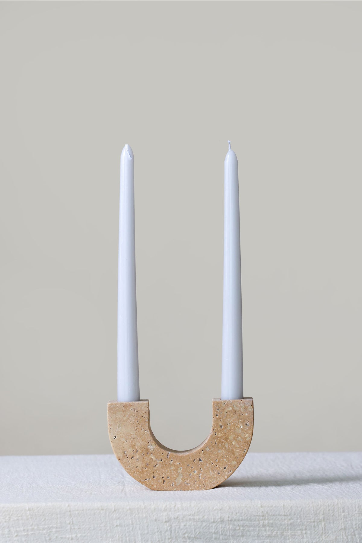 Loop Candle - Travertino