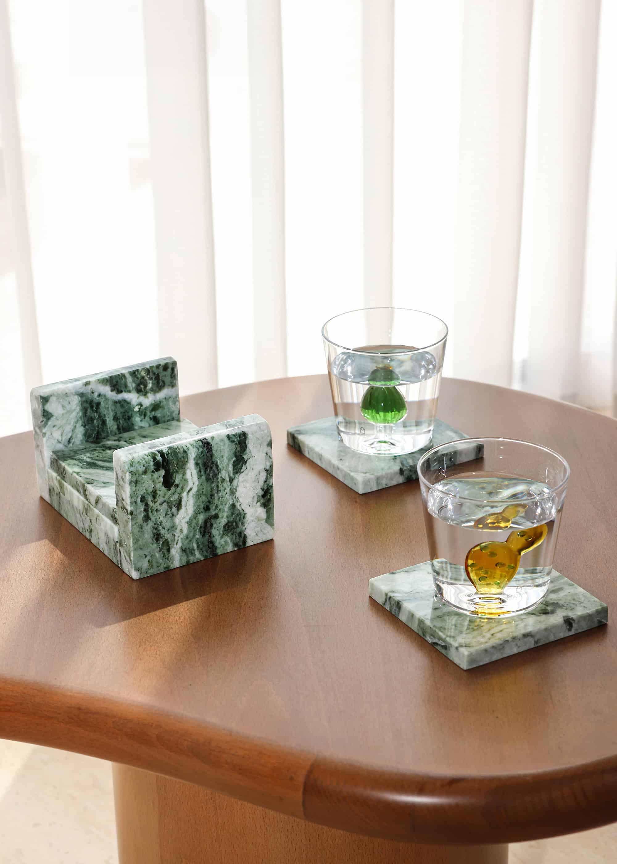 Frame Coasters - Aurora Verde